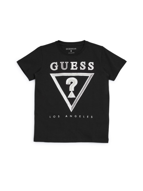 تي شيرت Guess أسود وشعار Llalo (7-16)