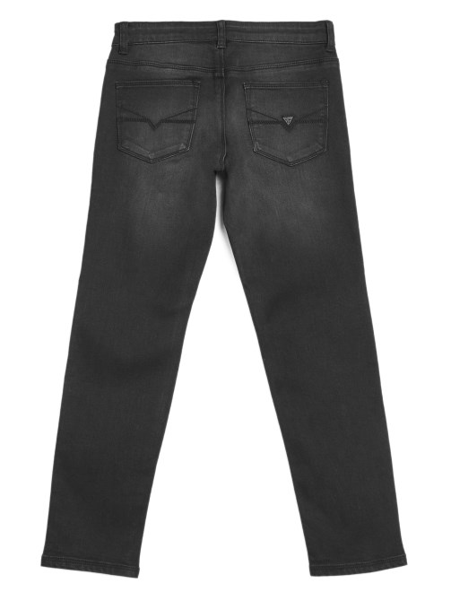 Guess جينز أسود ممزق (7-18) أسود داكن