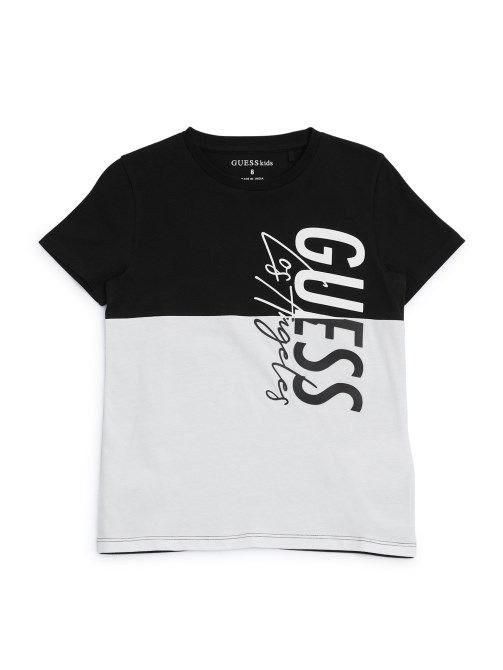 تي شيرت Guess جيت أسود إيكو سوربيتو ملون (7-16)