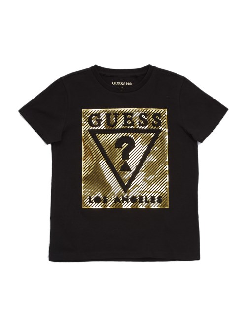 تي شيرت Rola منقوش (7-16) أسود جيت جيس Guess