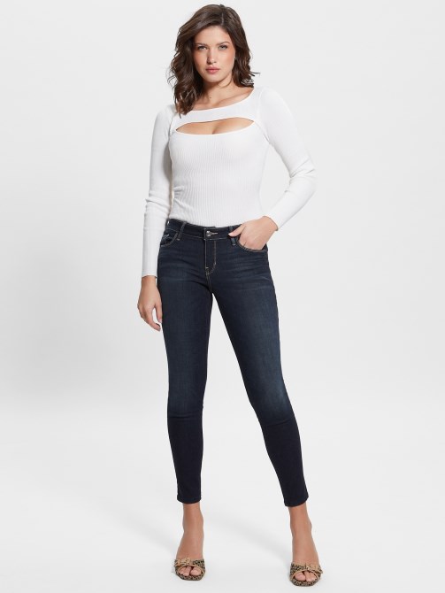 جينز ضيق منخفض الارتفاع Kent Wash Guess