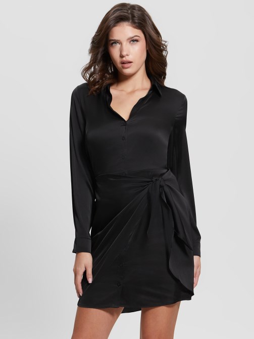 Eco Alya Dress Jet Black Guess