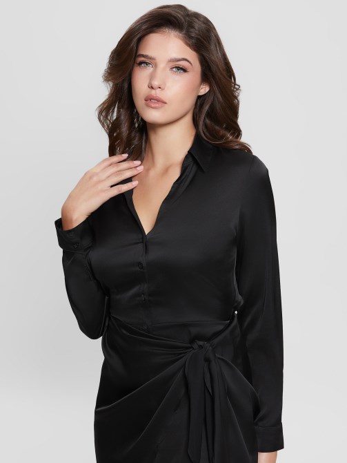 Eco Alya Dress Jet Black Guess