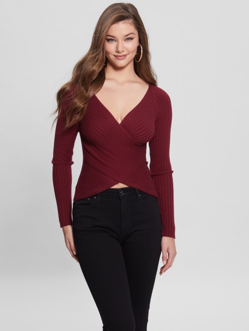 حجر مأساوي 34 '' Guess Eco Sabine Sweater Top