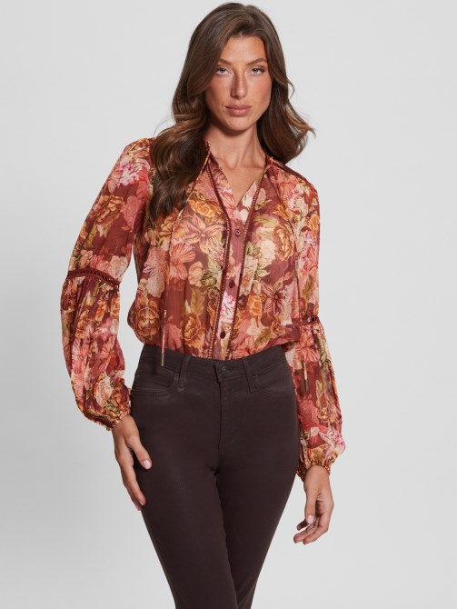 Guess Eco Josette أعلى طباعة رقمي أماه
