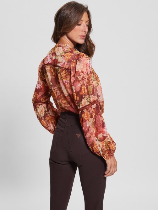 Guess Eco Josette أعلى طباعة رقمي أماه