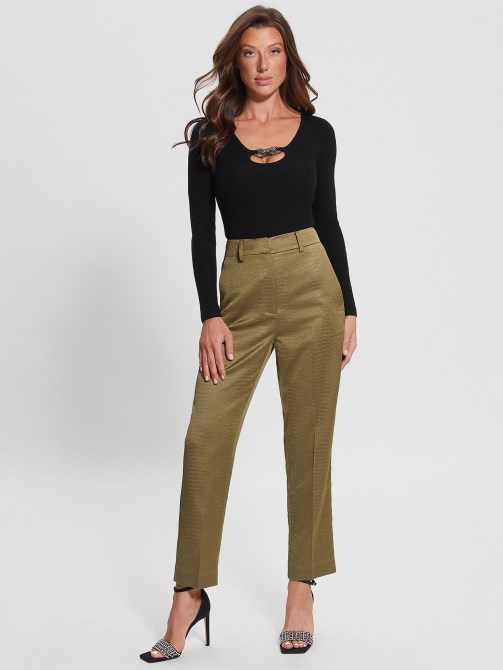 جت أسود Eco Bling Ring Umi Bodysuit Guess