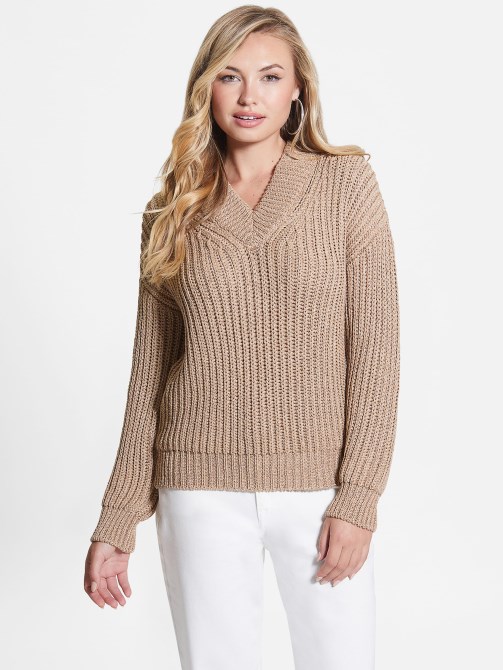 سترة انقطاع Lise Dirty Chai Lurex Multi Guess