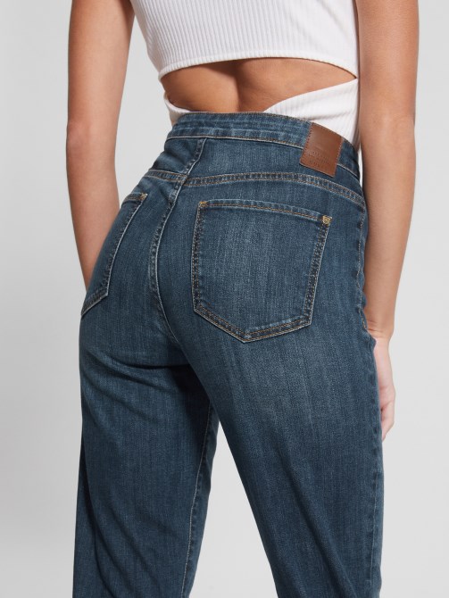 Guess Lailms بنطلون جينز هارلو برباط علوي