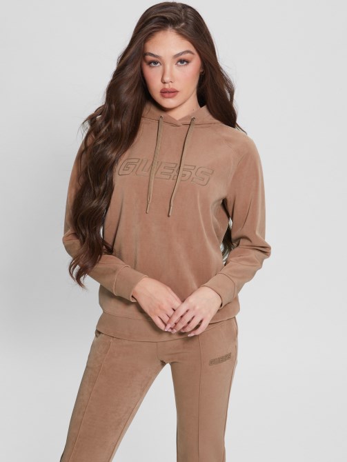 Blondie Euphemia Faux-suede Hoodie Guess. تخمين. تخمين. تخمين