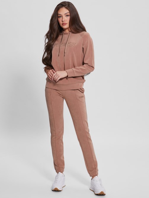 Blondie Euphemia Faux-suede Hoodie Guess. تخمين. تخمين. تخمين