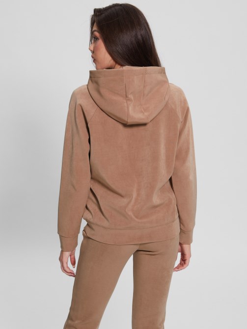 Blondie Euphemia Faux-suede Hoodie Guess. تخمين. تخمين. تخمين