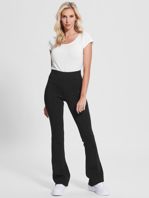 بنطال ضيق من Guess Eco Allie Bootcut أسود نفاث