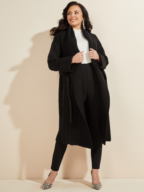 زيان سترة كارديجان جيت أسود Guess