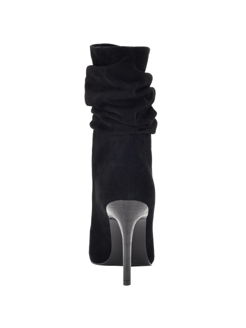 Backy الجلد المدبوغ Slouch Bootie Black 001 Guess