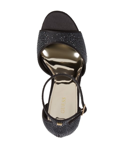 أسود 001 كعب نعل Guess Cadly Bling