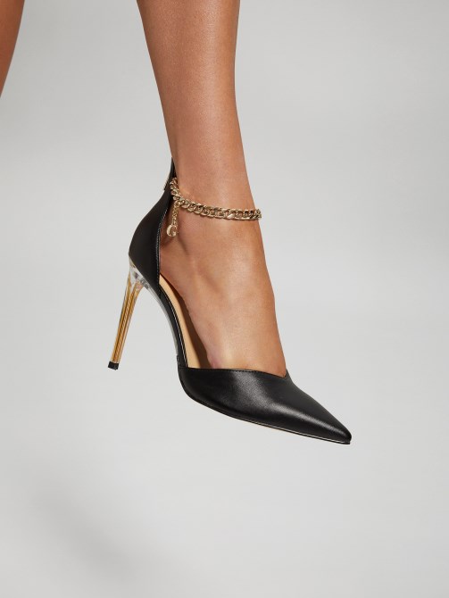 حذاء Stefany G سلسلة بحزام كاحل أسود 001 Guess
