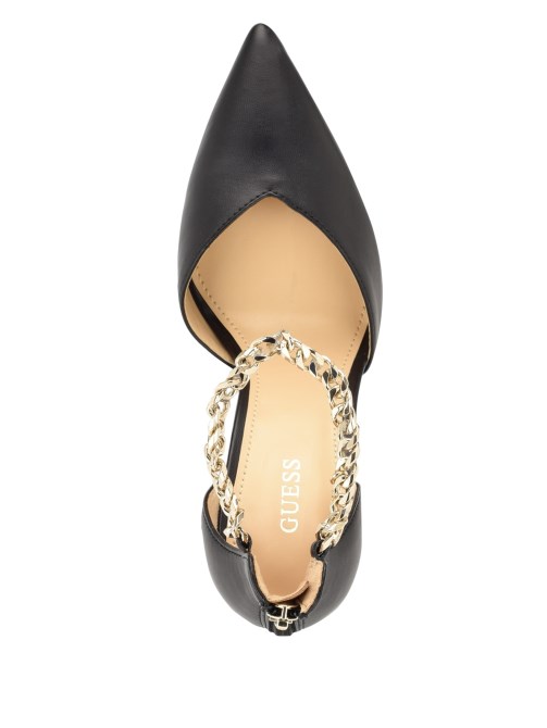 حذاء Stefany G سلسلة بحزام كاحل أسود 001 Guess