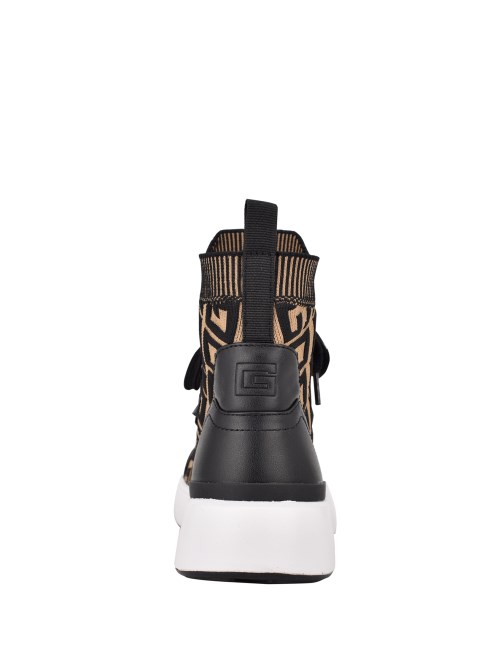 Manney حذاء رياضي برقبة عالية وشعار Guess Blmf