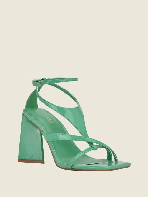 Kanai Strappy كعب متوهج تخمين الأخضر