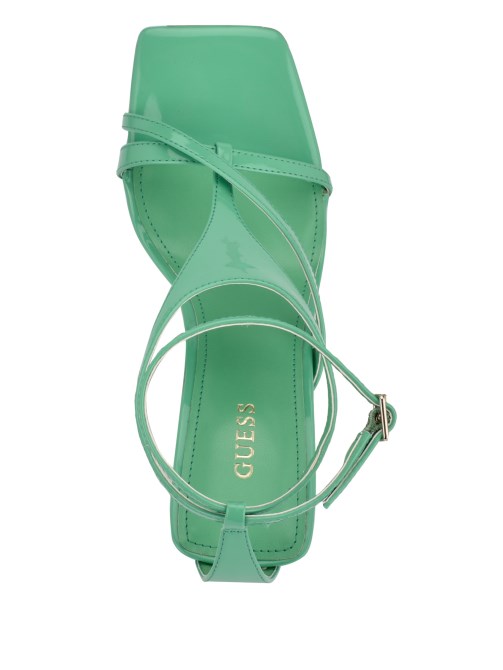 Kanai Strappy كعب متوهج تخمين الأخضر