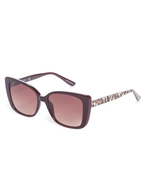 نظارة شمسية مربعة سكارليت 69f Burgandy Guess