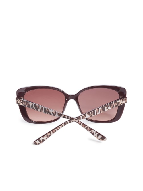 نظارة شمسية مربعة سكارليت 69f Burgandy Guess