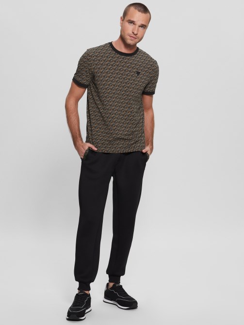 ماكرو جي كيوب براون كومبو Guess Eco Colin Logo Tee