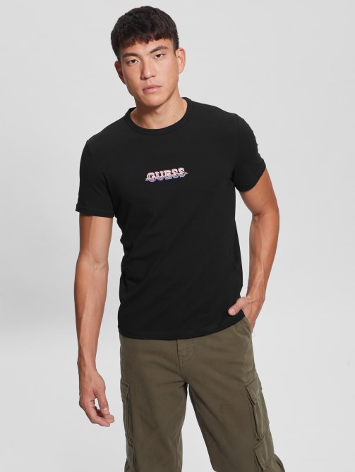تي شيرت Guess بشعار Maksim باللون الأسود