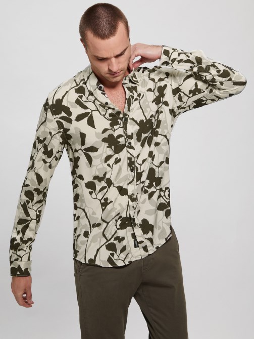 Ikat Vines Eco Rayon Ikat Vines Shirt Guess