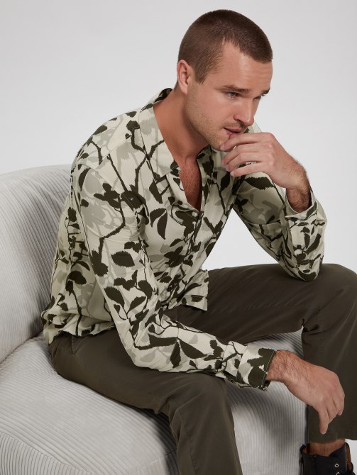 Ikat Vines Eco Rayon Ikat Vines Shirt Guess