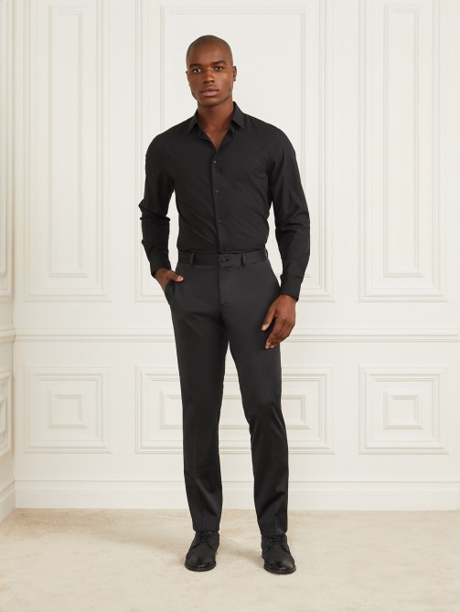 قميص جاكوب جيس جيس أسود مسنن