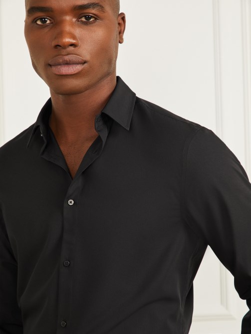 قميص جاكوب جيس جيس أسود مسنن