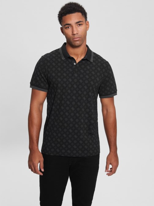 Guess Peony Logo أسود Guess Olympic Peony Polo