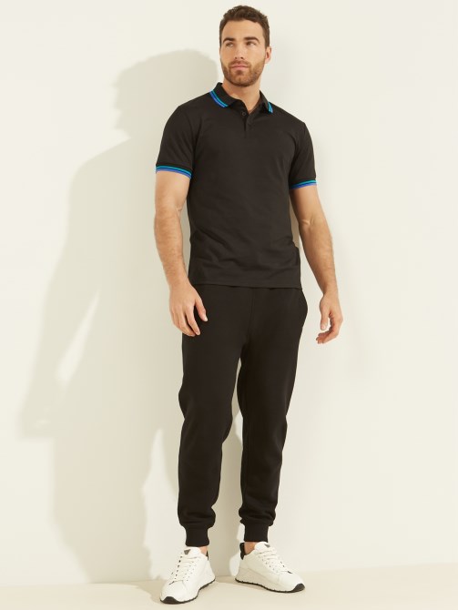 رياضة Pique Polo Jet Black Guess
