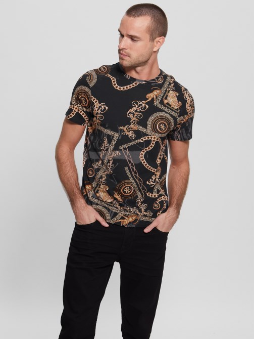 Jet Black Multi Eco Quattro G Tee Guess