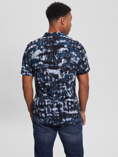 Guess Eco رايون التعادل صبغ قميص Ikat Ikat التعادل صبغ