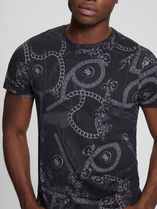 جت أسود متعدد Guess Eco Quattro G Tee