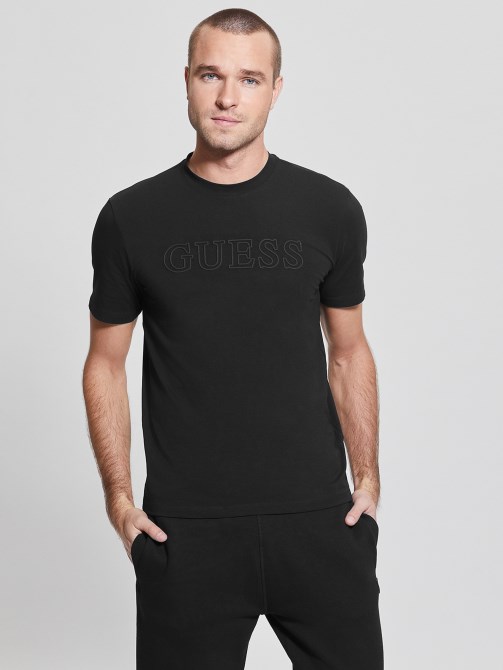 صديقة للبيئة Alphy Tee Guess Jet Black