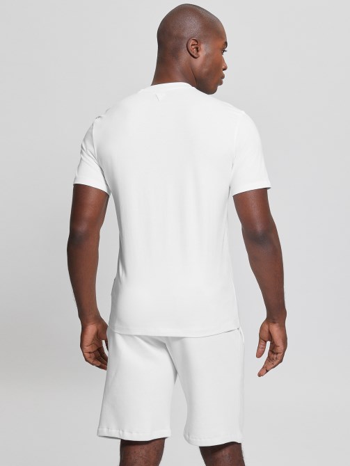 صديقة للبيئة Alphy Tee Guess Blanc / Scuffy