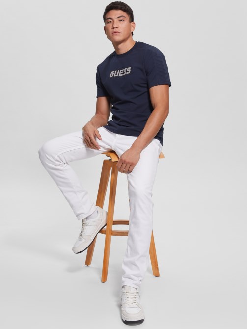 تي شيرت إيكو كامرون Guess أنيق أزرق اللون