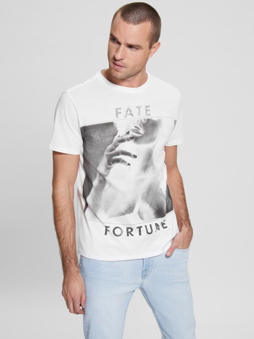 تخمين أبيض نقي Eco Fate & Fortune Tee