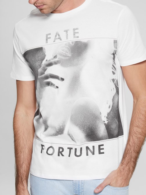تخمين أبيض نقي Eco Fate & Fortune Tee
