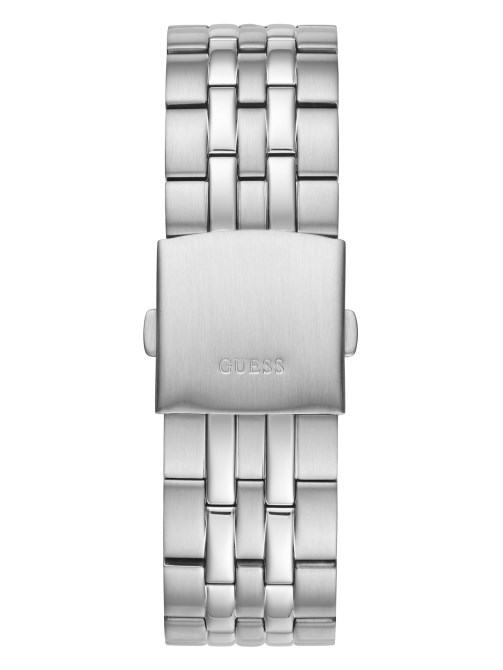 ساعة رياضية باللون الفضي والأزرق Guess Multi