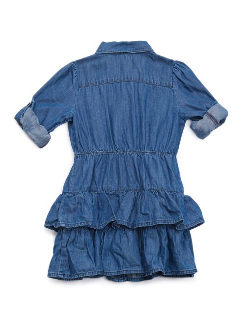 Rinse Blue Night Wash Guess فستان دينم بطبقات (2-7)