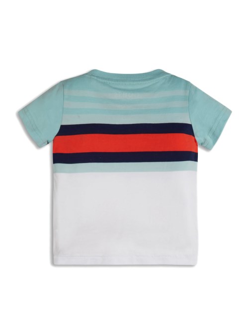 تي شيرت بشعار إيكو مخطط من Mint To Be Multi Guess (3m-7)