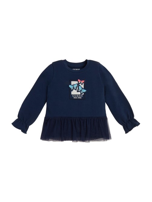 Secret Blue Guess بلوزة تتصدر فراشة (3m-7)