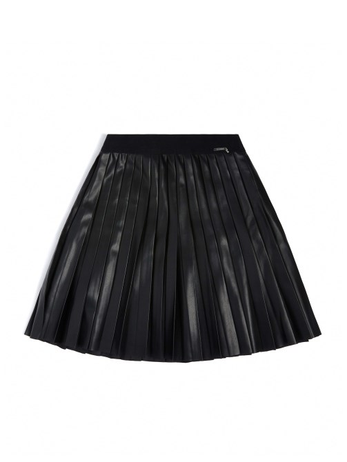 تنورة من الجلد الصناعي (7-14) Guess Jet Black