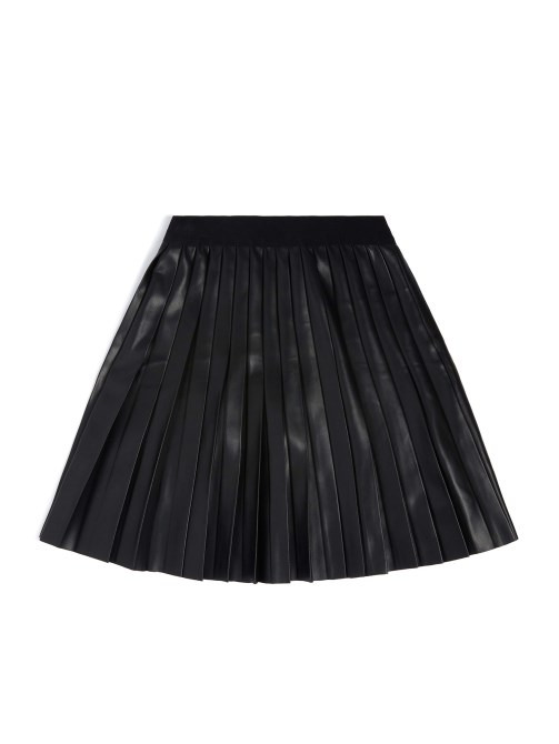تنورة من الجلد الصناعي (7-14) Guess Jet Black