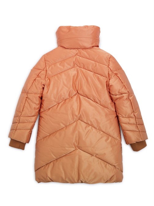 جاكيت جيس مبطن طويل (4-14) كهرماني متحلل